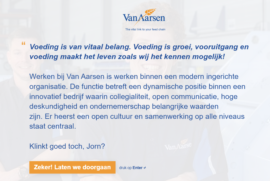 Van Aarsen - Teamleider Productie Funnel - Talent Rocketeers